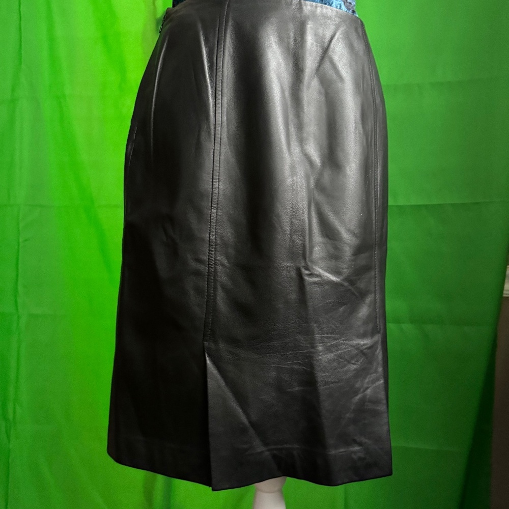 Talbots Leather skirt